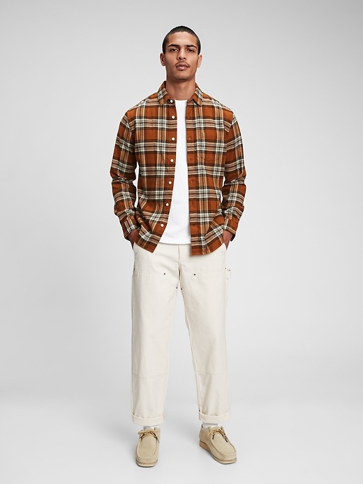 Image number 10 showing, 100% Organic Cotton Midweight Flannel Shirt