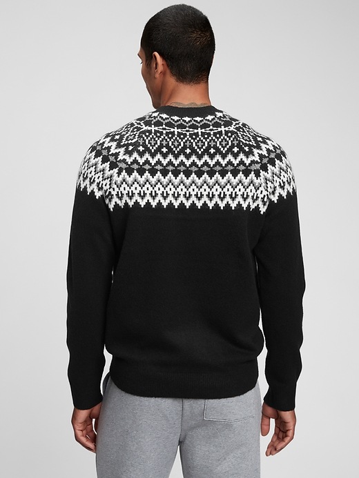 Image number 2 showing, Recycled Fair Isle Crewneck Sweater