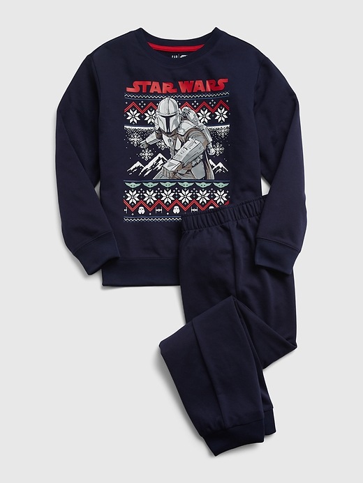 Image number 1 showing, GapKids &#124 Star Wars&#153 Holiday Graphic PJ Set