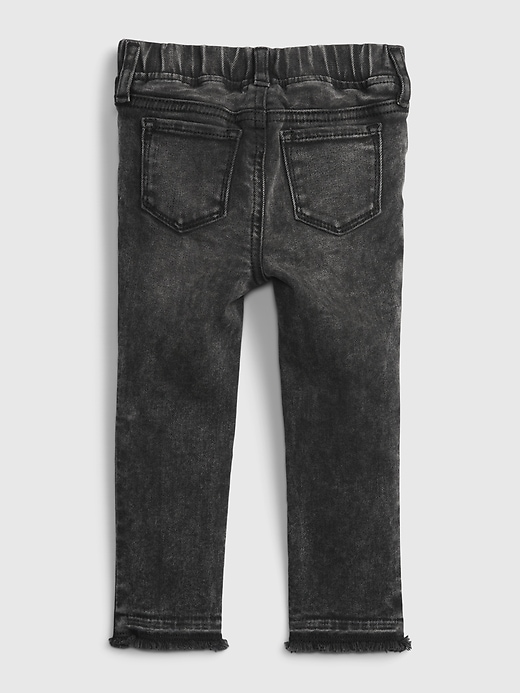 2 of 8 showing, with the color TRUE BLACK FRACTURE of product Toddler Pull-On Jeggings with Washwell ™