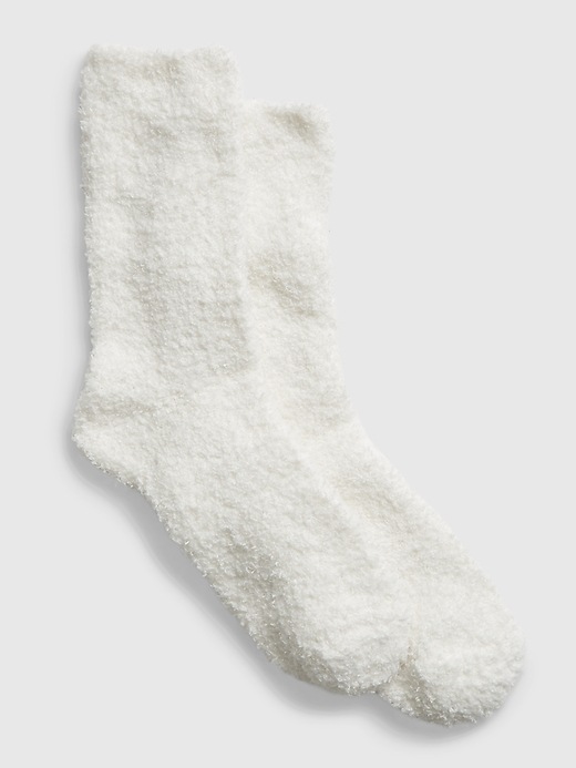 1 of 8 showing, with the color milk white of product Cozy Socks