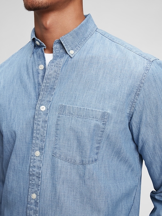 Image number 4 showing, Chambray Shirt 