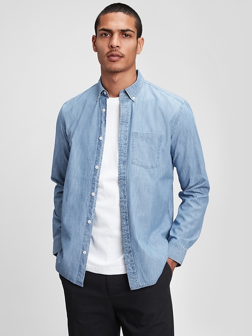 Image number 1 showing, Chambray Shirt 