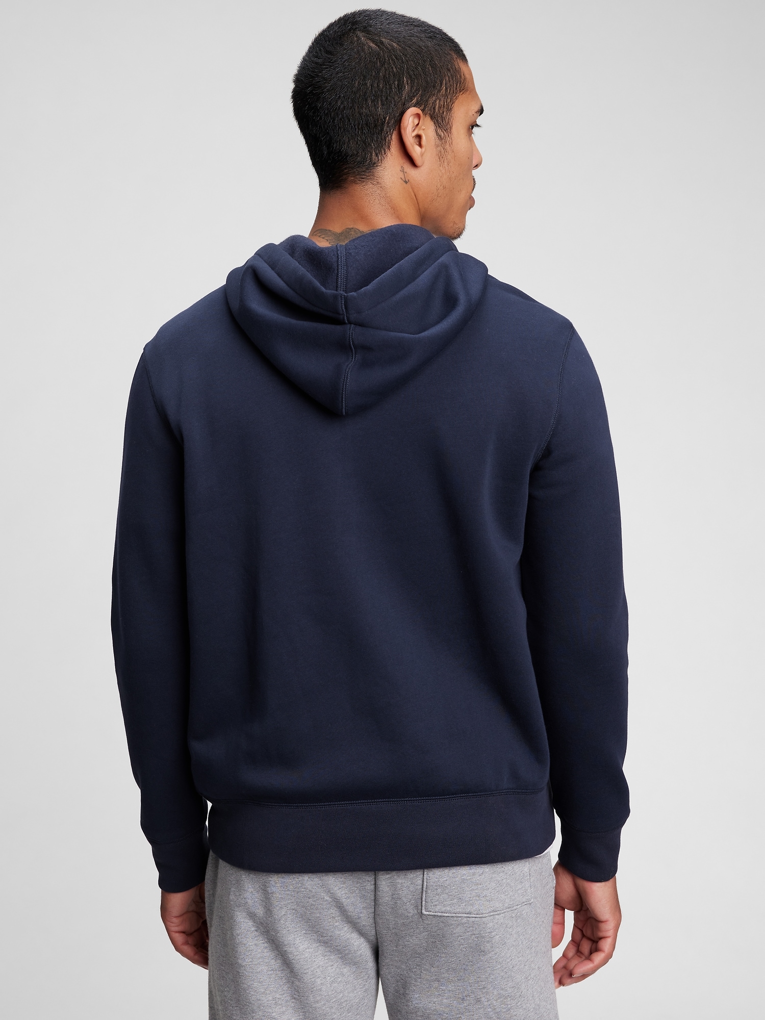 Logo Hoodie, Dark Blue