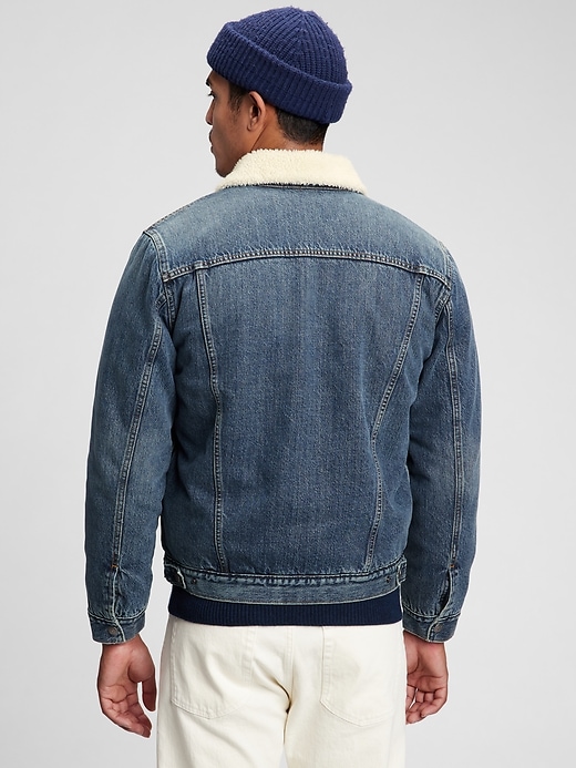 Image number 2 showing, Denim Sherpa Icon Jacket