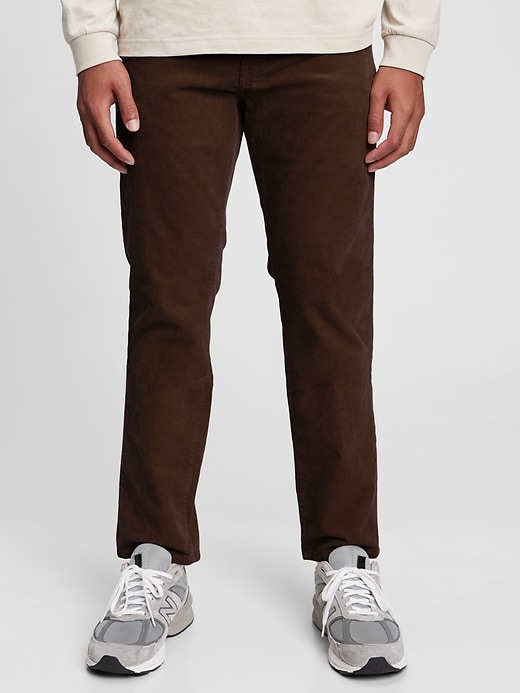 View large product image 1 of 1. Corduroy Slim Straight Pants