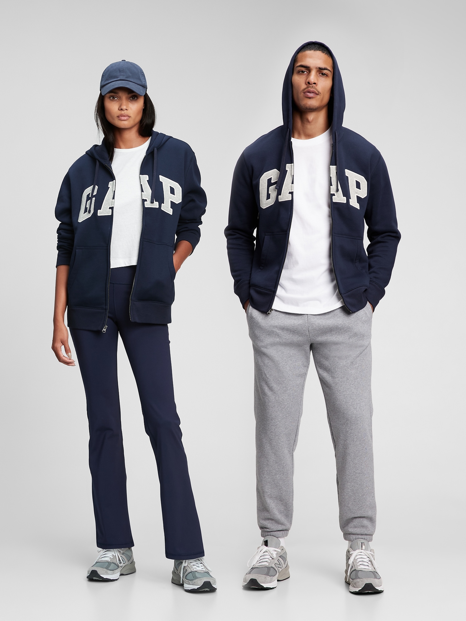 Gap Arch Logo Hoodie In Blue