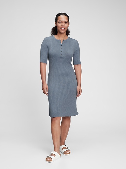 Image number 9 showing, Sweater Henley Dress