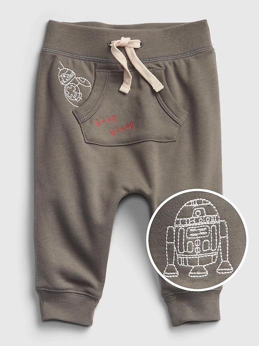 1 of 8 showing, with the color new shadow of product babyGap &#124 Star Wars™ Graphic Pull-On Pants