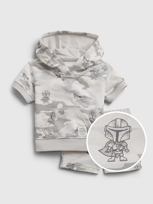 Image number 1 showing, babyGap &#124 Star Wars&#153 The Mandalorian Hoodie Set