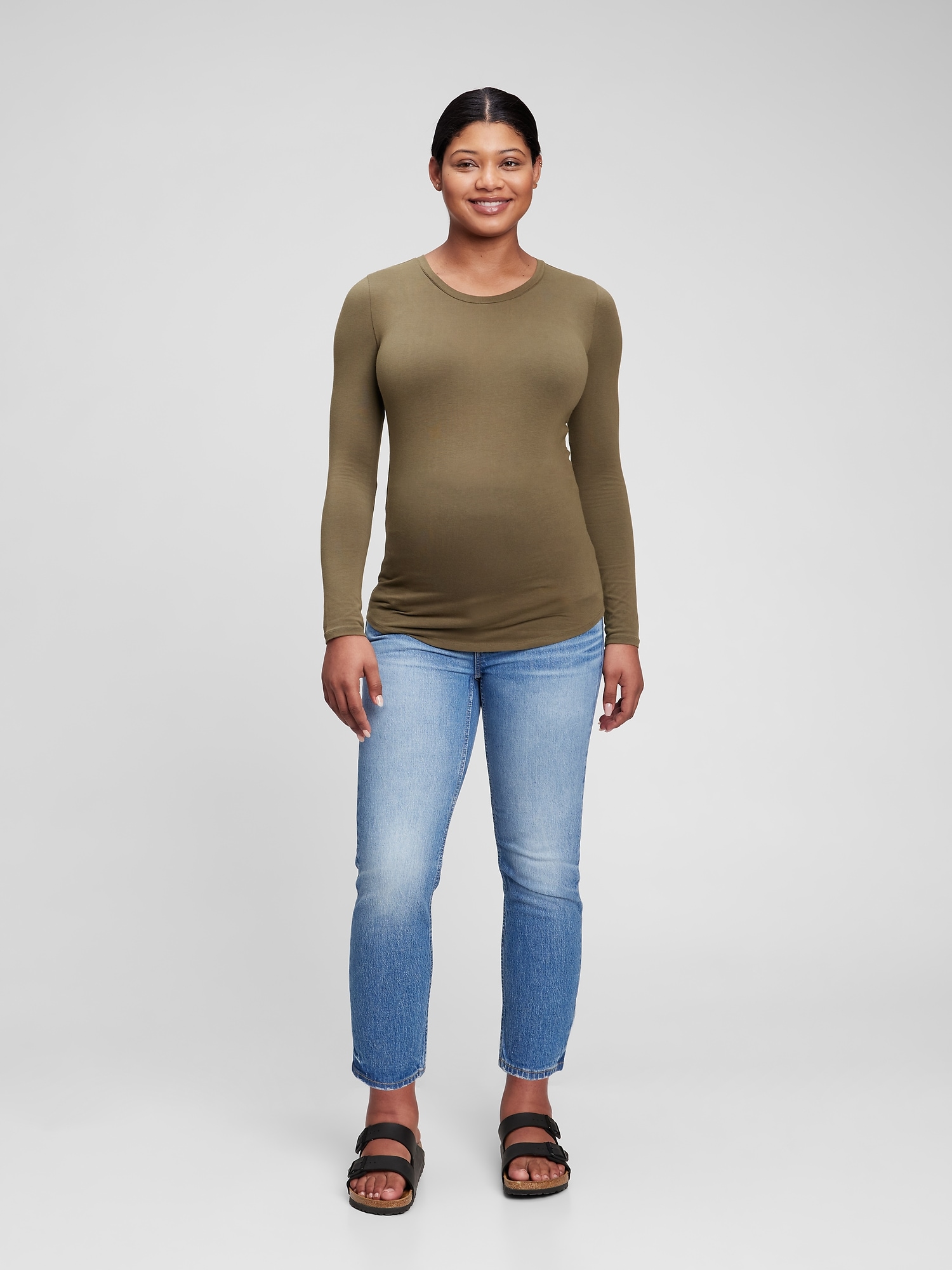 Maternity Feather Crewneck TShirt Gap