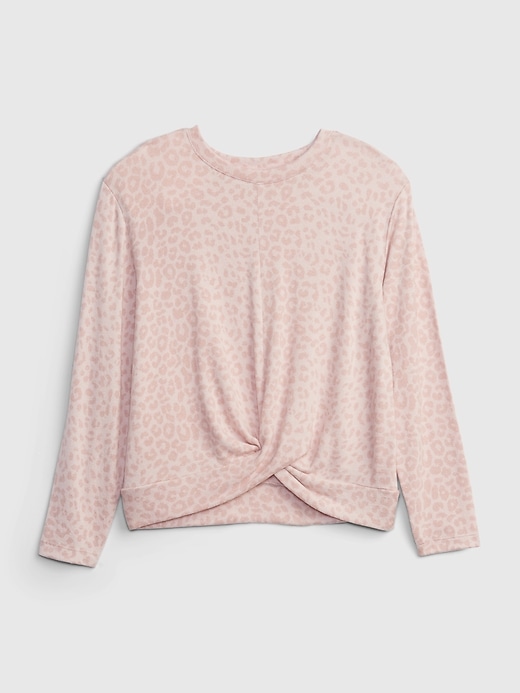 1 of 8 showing, with the color antique pink of product Kids Softspun Twist Shirt