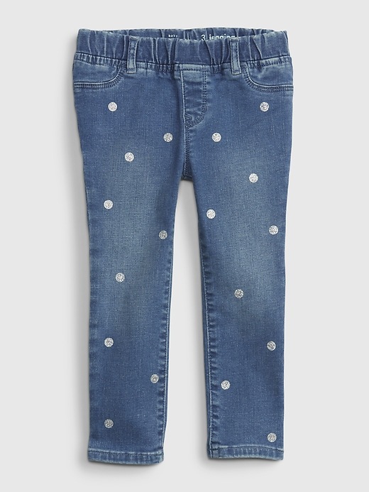Image number 1 showing, Toddler Pull-On Print Jeggings with Washwell &#153