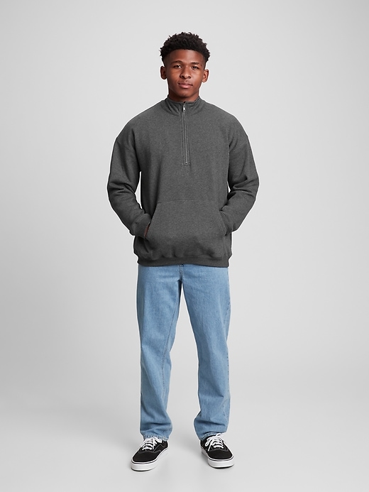 Image number 3 showing, Teen Half-Zip Sweatshirt