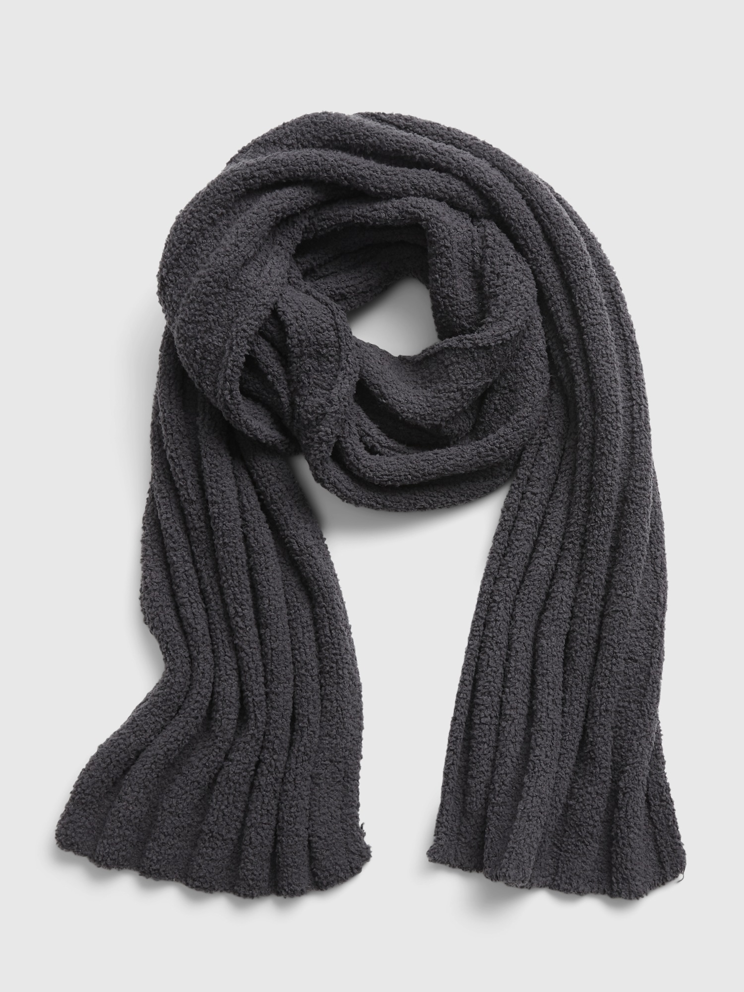 sherpa hooded scarf