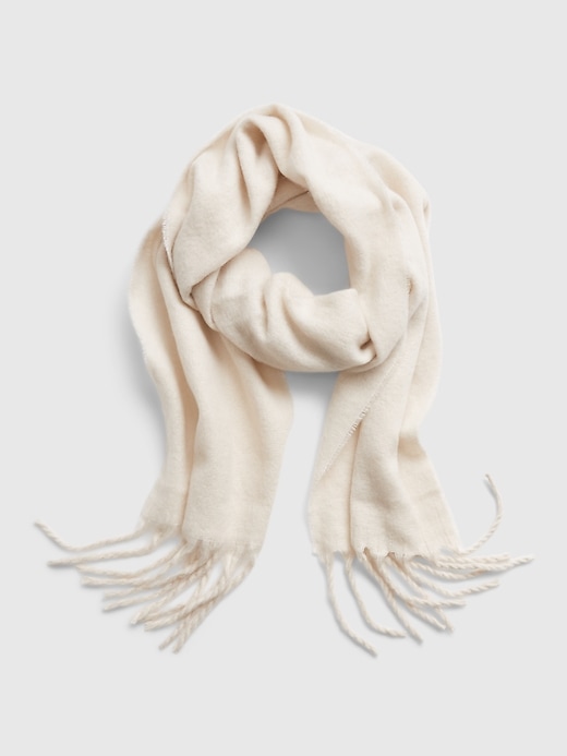 1 of 8 showing, with the color regular grey of product Brushed Cozy Scarf