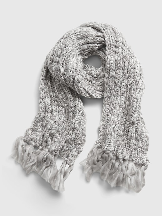 View large product image 1 of 1. Cable Knit Scarf