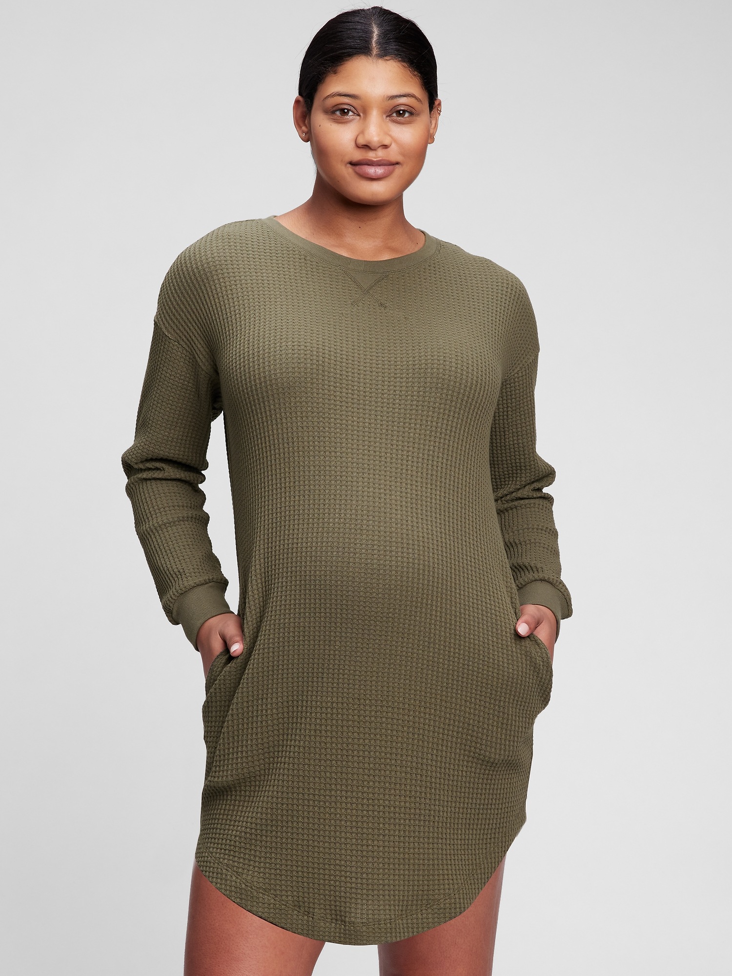 Maternity Waffle-Knit Dress | Gap