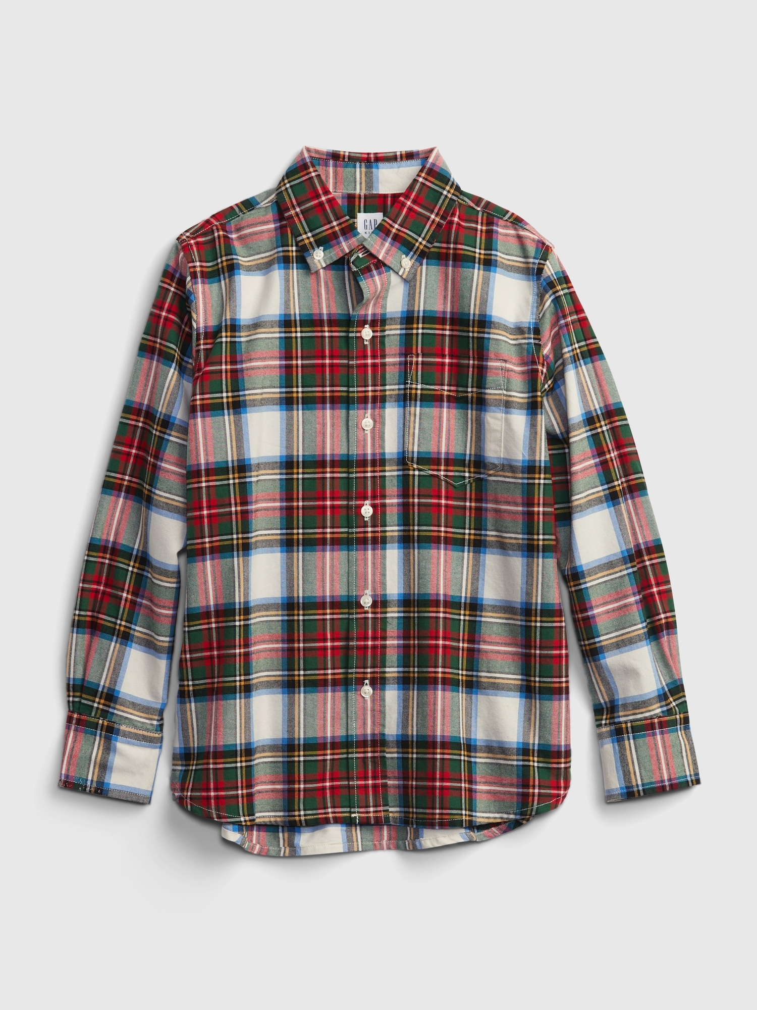 Kids Plaid Oxford Shirt Gap
