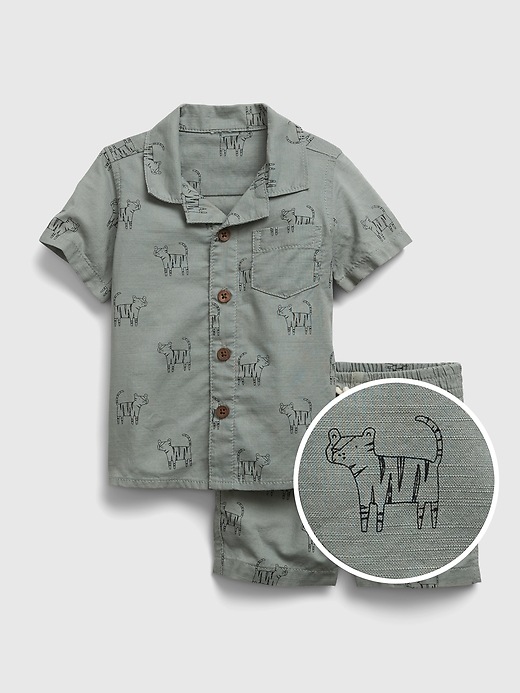 Image number 1 showing, Baby Critter Graphic Outfit Set