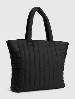 100 Recycled Polyester Puffer Tote Bag Gap