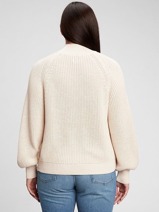 Image number 5 showing, Shaker Stitch Mockneck Sweater