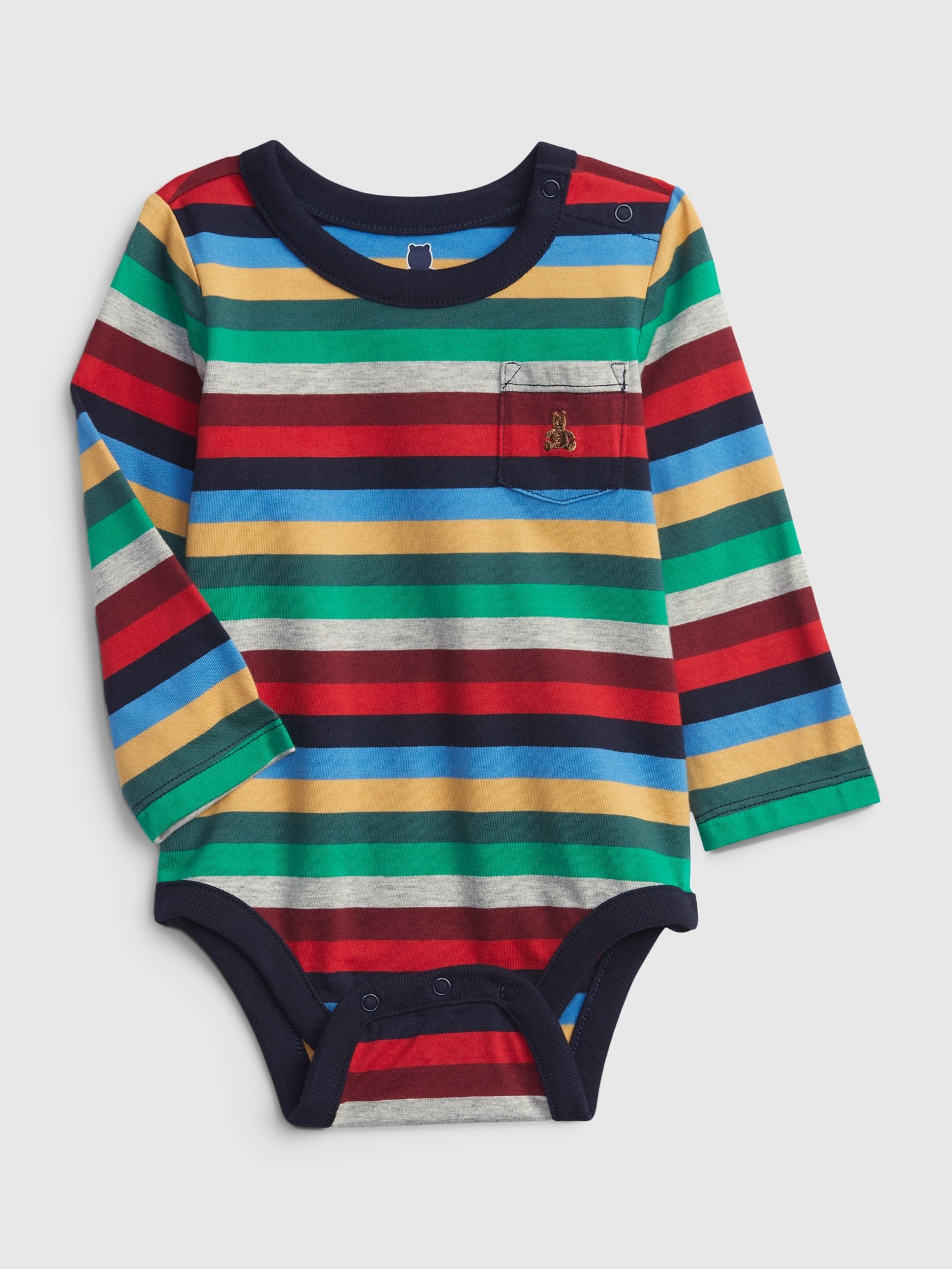 Baby 100 Organic Cotton Mix and Match Stripe Print Bodysuit Gap