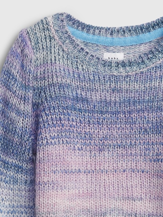 Image number 3 showing, Baby Ombre Crewneck Sweater