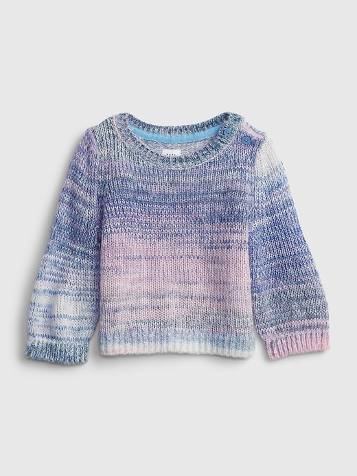 Image number 1 showing, Baby Ombre Crewneck Sweater