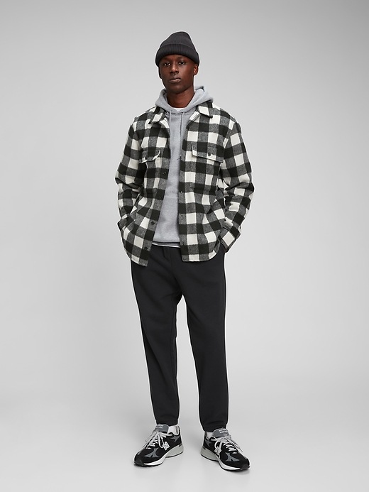 View large product image 1 of 1. Cozy Flannel Shirt Jacket