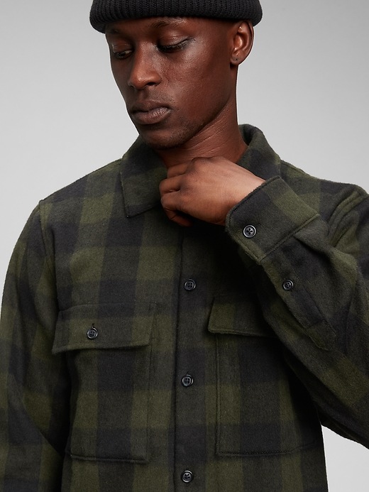 Image number 4 showing, Cozy Flannel Shirt Jacket