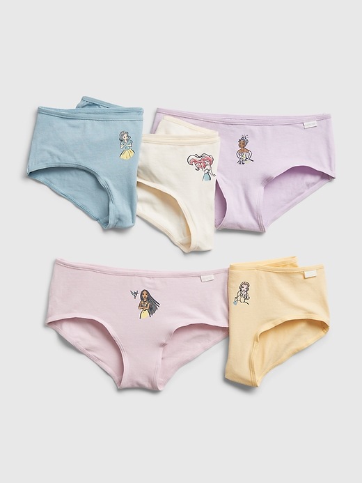 Image number 1 showing, GapKids &#124 Disney Organic Cotton Princess Graphic Hipster Briefs (5-Pack)