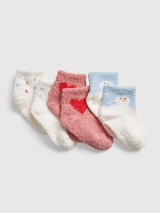 View large product image 1 of 1. Baby Cozy Holiday Socks (3-Pack)