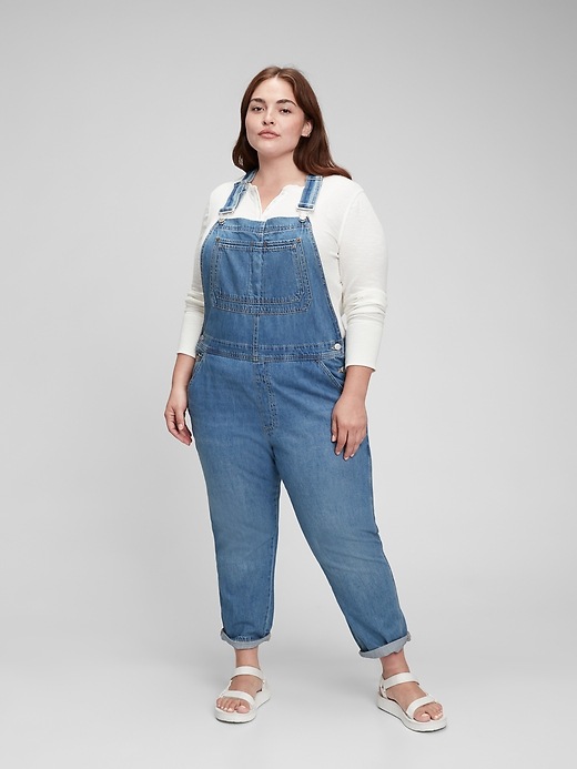 Image number 6 showing, Relaxed Denim Overalls With Washwell&#153