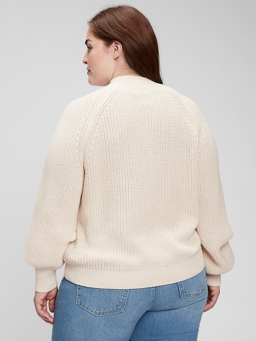 Image number 7 showing, Shaker Stitch Mockneck Sweater
