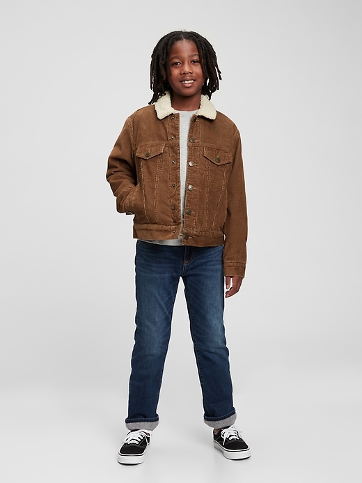 Image number 2 showing, Kids Sherpa Lined Corduroy Jacket