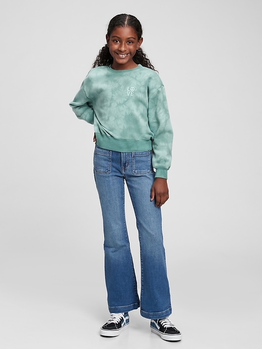 Image number 2 showing, Kids High Rise Flare Jeans with Washwell ™