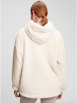 Faux online sherpa hoodie