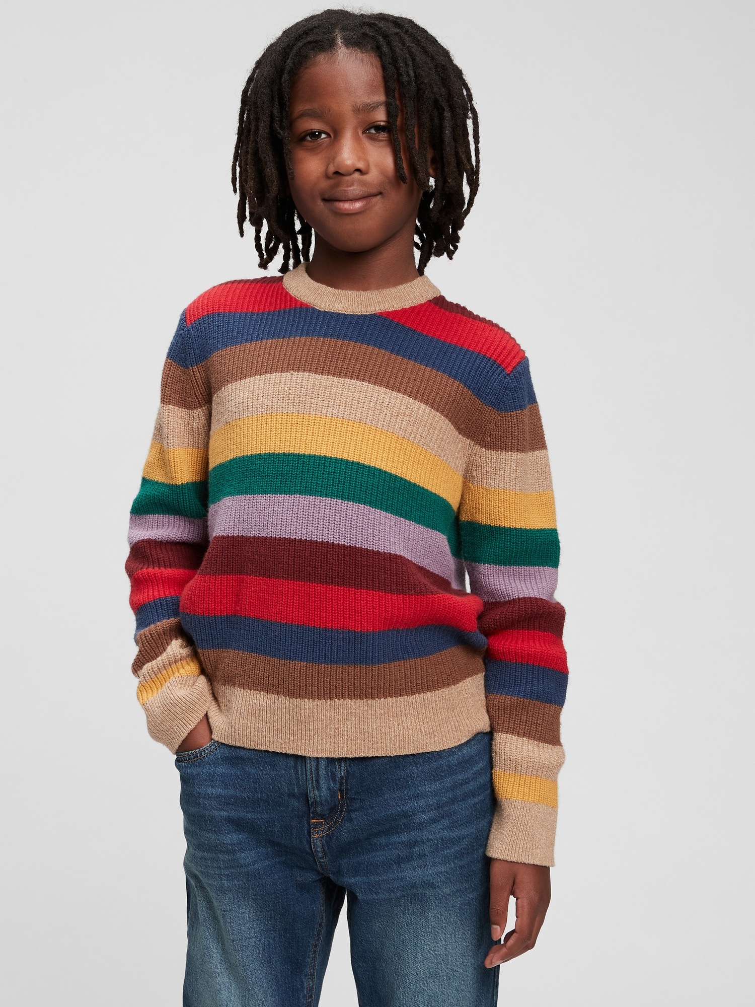 Kids Ribbed-Knit Stripe Sweater | Gap
