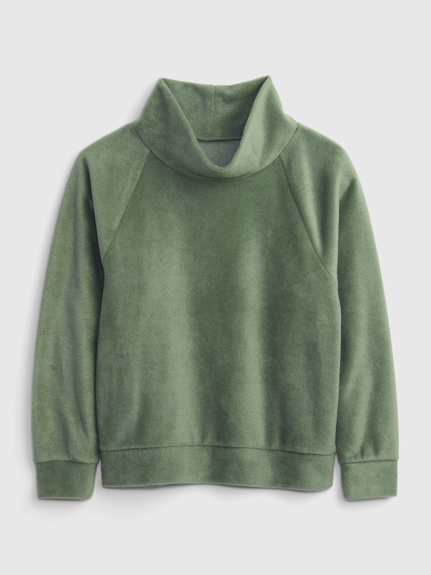 Gap fleece on sale turtleneck sweatshirt
