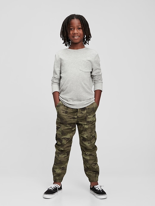 Image number 2 showing, Kids Lined Cargo Joggers