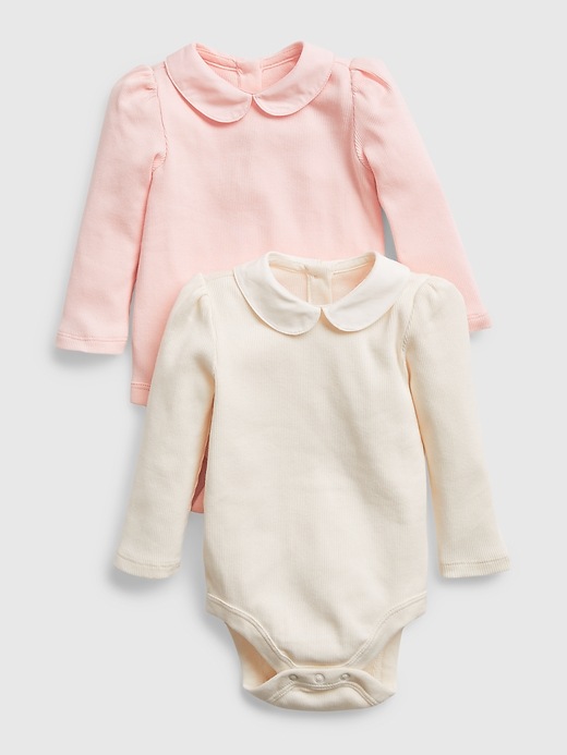 Image number 1 showing, Baby Collar Bodysuit (2-Pack)