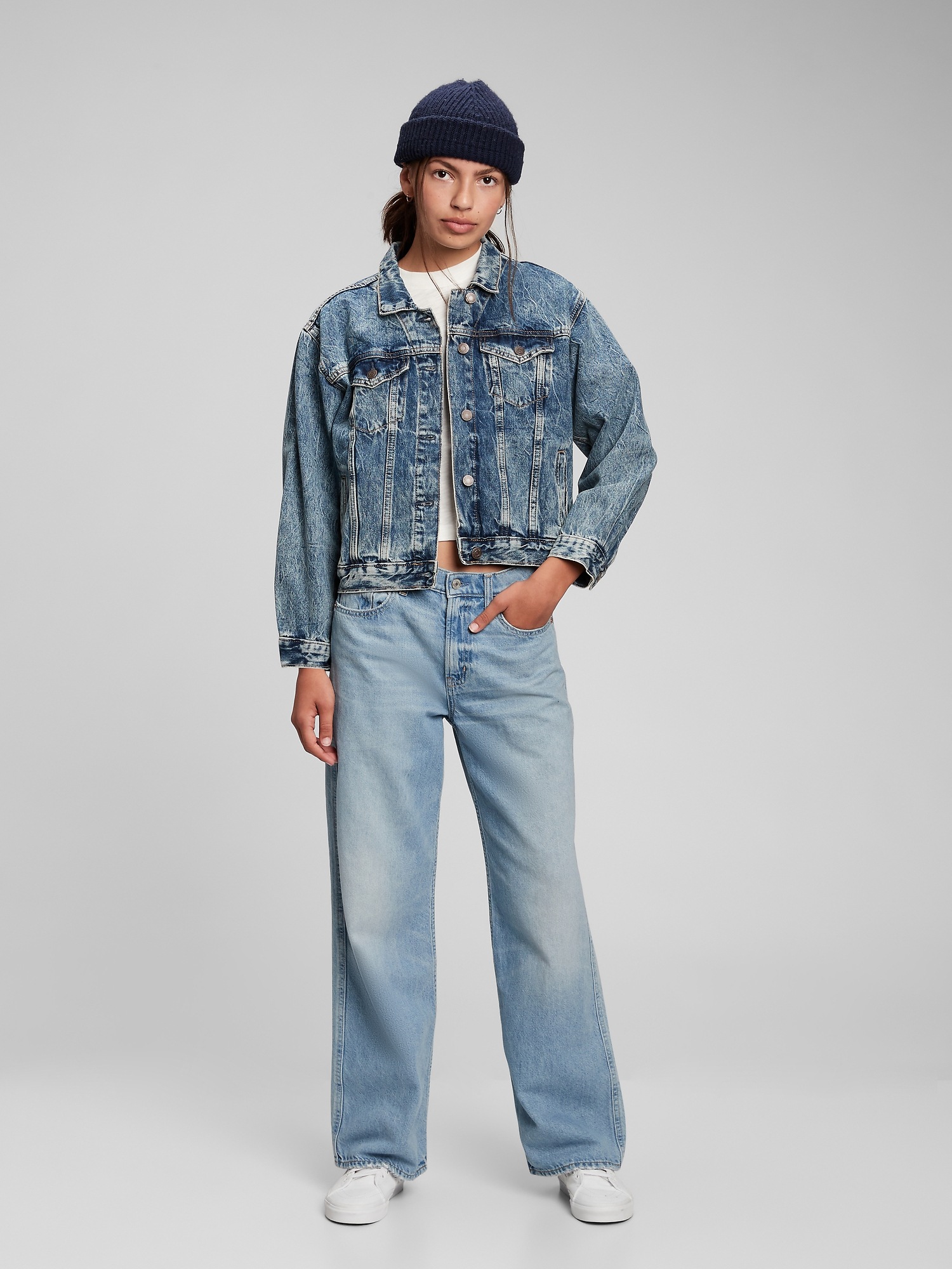 gap oversized jean jacket