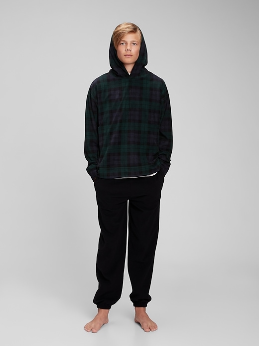 Image number 1 showing, Teen 100% Recycled Polyester Flannel PJ