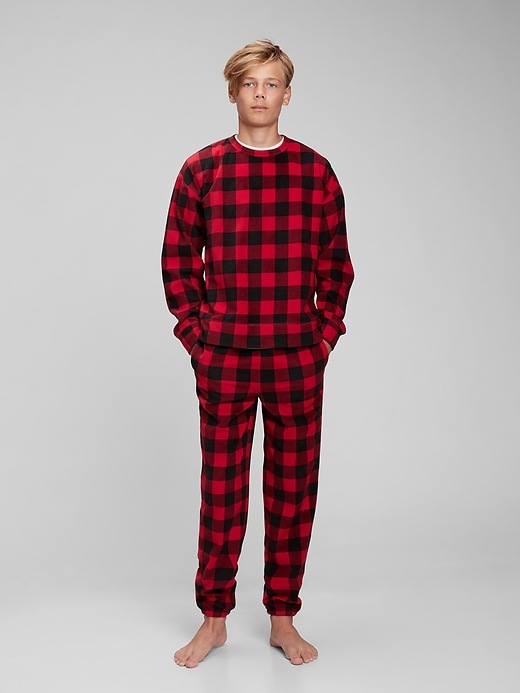 Image number 3 showing, Teen 100% Recycled Polyester Flannel PJ