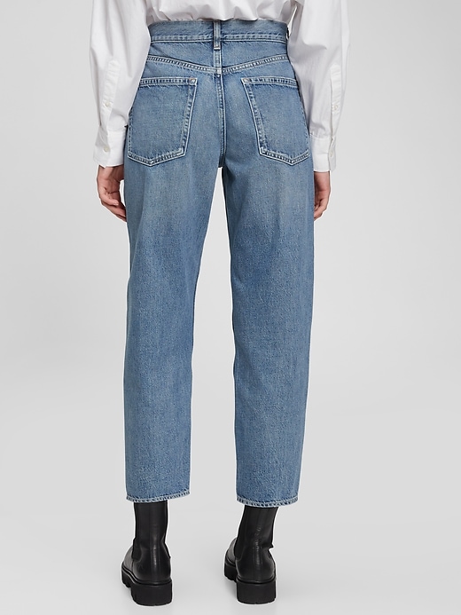 Image number 2 showing, High Rise Barrel Jeans with Washwell