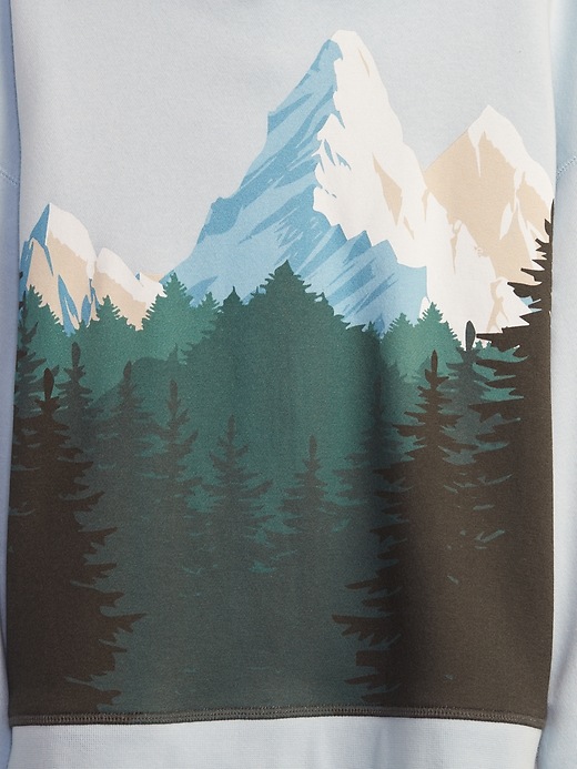 Image number 4 showing, Kids Mountain Graphic Hoodie