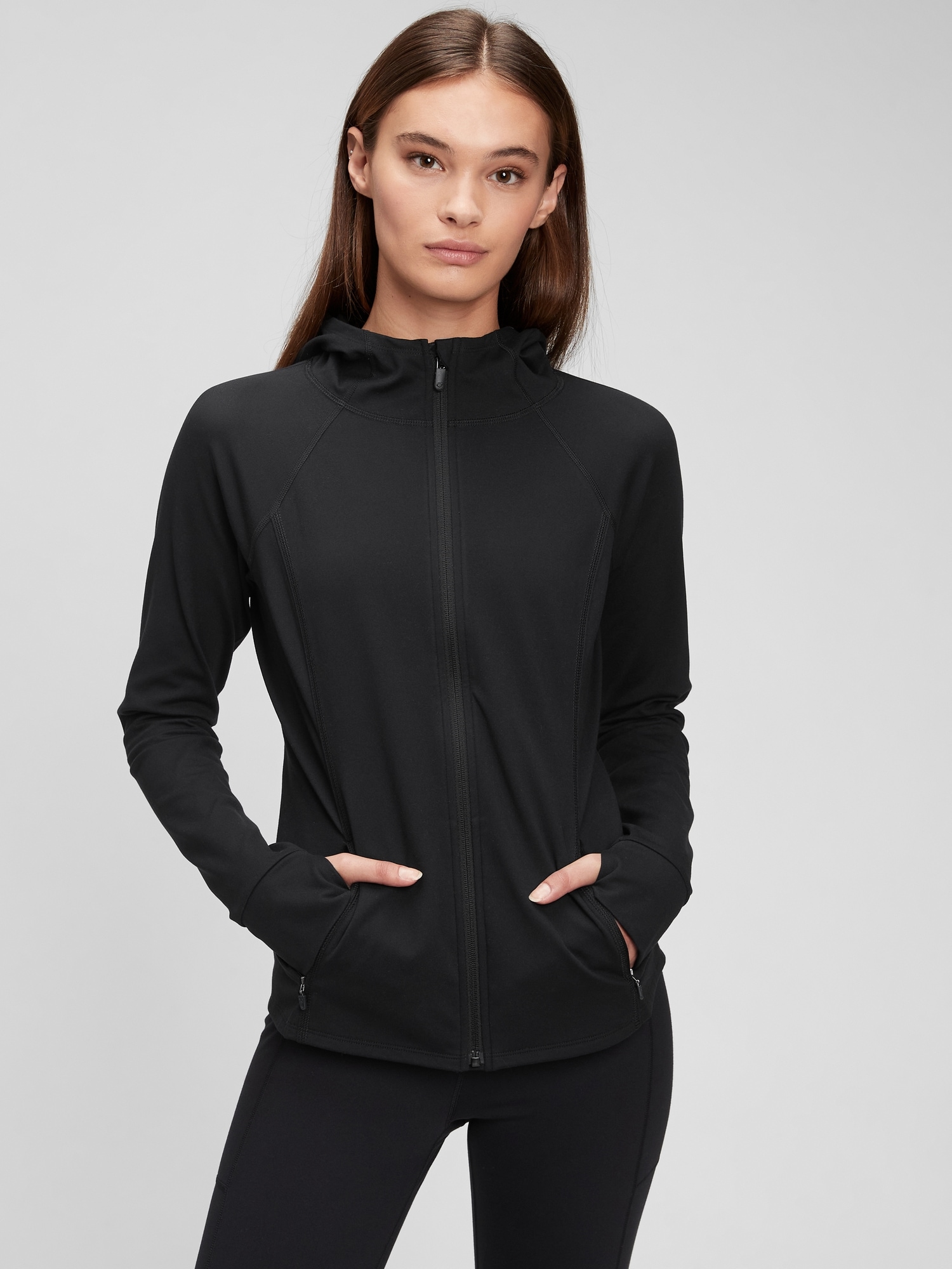 GapFit Recycled Brushed Power Jacket Gap