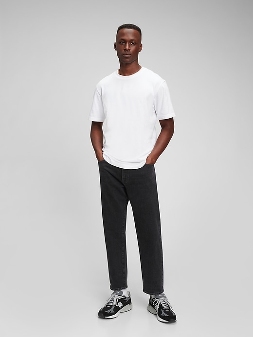 Image number 1 showing, Cropped Straight Jeans in GapFlex with Washwell