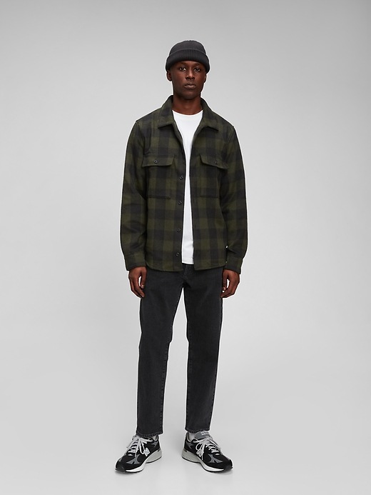 Image number 1 showing, Cozy Flannel Shirt Jacket